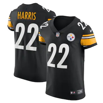 mens nike najee harris black pittsburgh steelers vapor elit